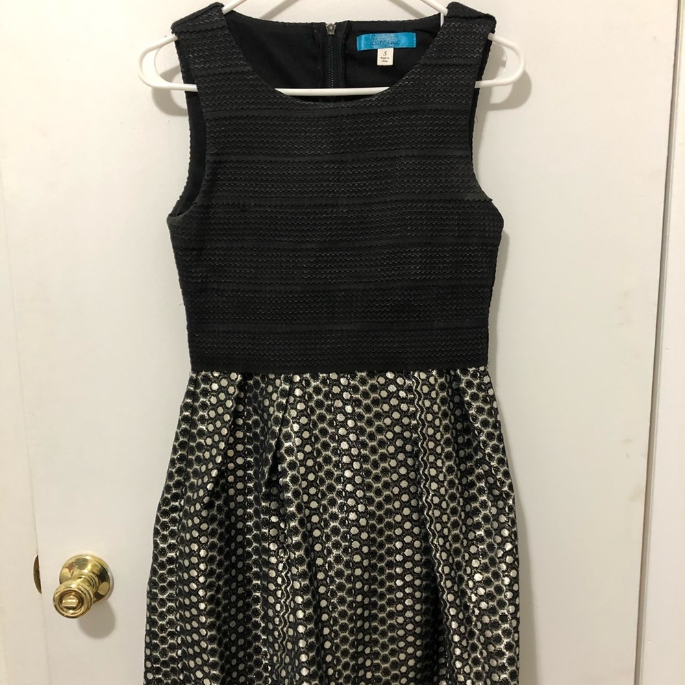 Black and silver party dress